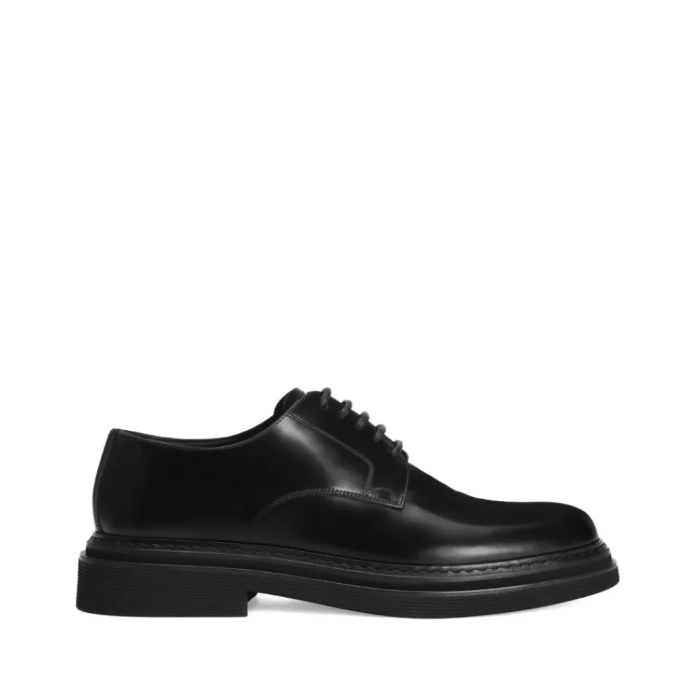 Business Sko<Dolce & Gabbana Brushed Calfskin Derby Sort