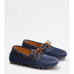 Sejlersko<Tod's Bubble Lace-Up Bådsko Blå