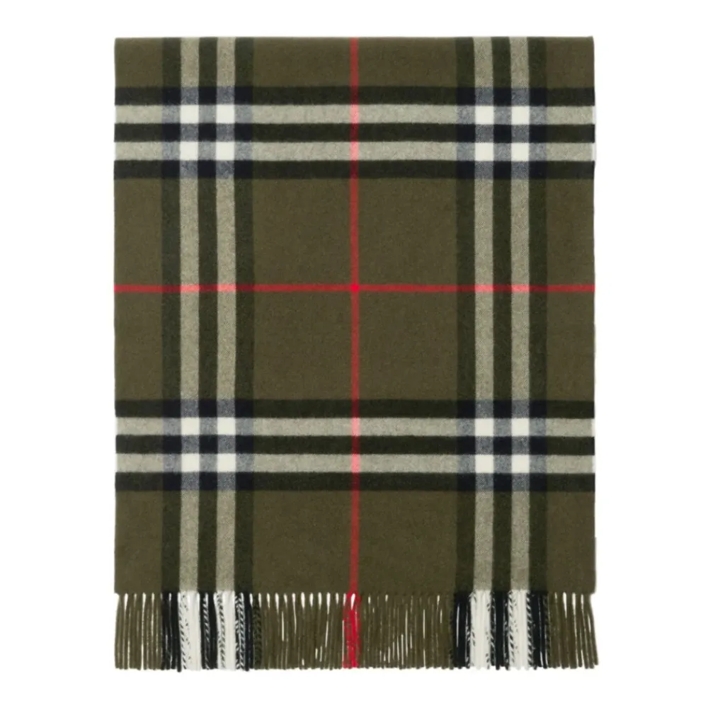 Halstørklæder Og Tørklæder^Burberry BUFANDA GIANT GRANDE Grøn
