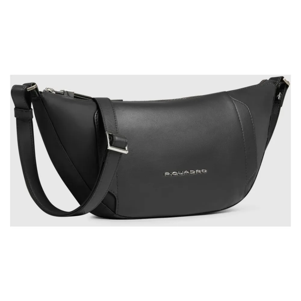 Bæltetasker^Piquadro Bum Bag i tekstil og læder Sort