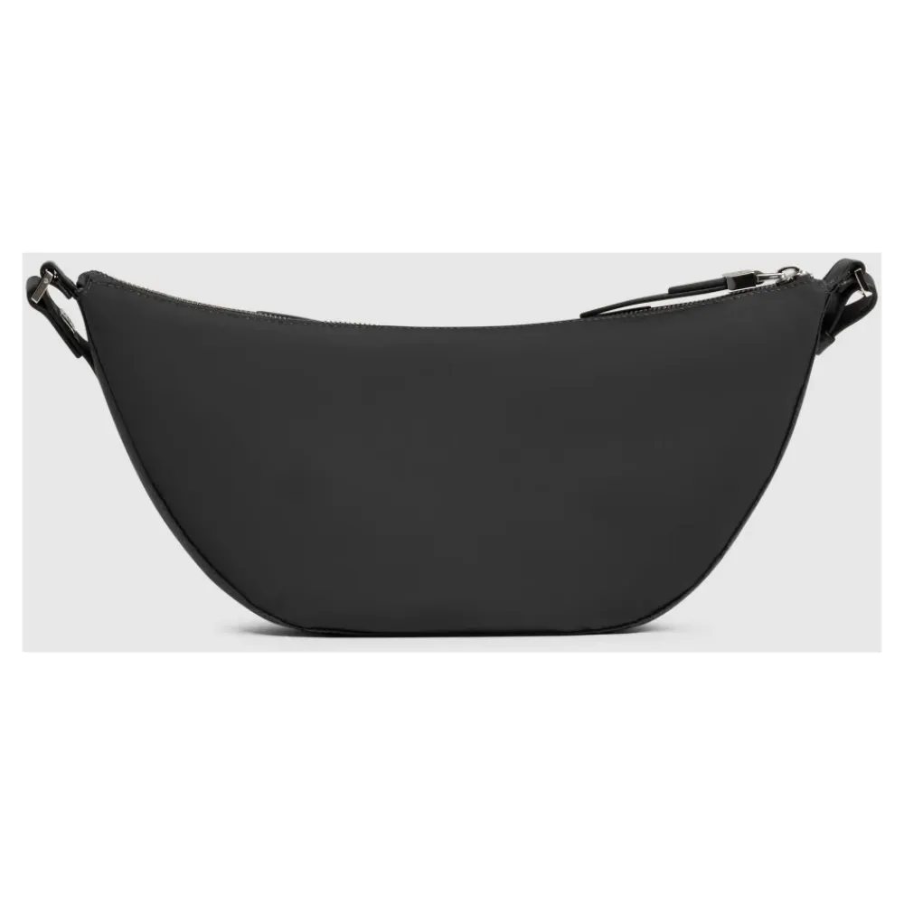 Bæltetasker^Piquadro Bum Bag i tekstil og læder Sort