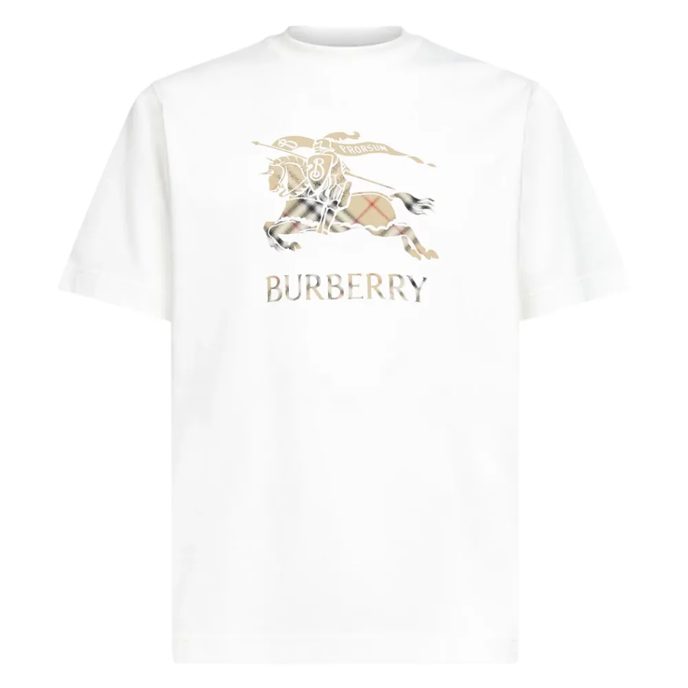 T-Shirts<Burberry T-shirts og Polos Hvid