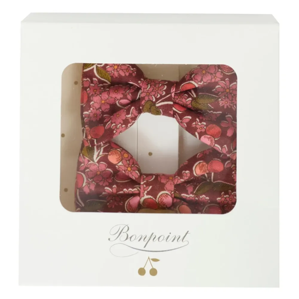 Hår Tilbehør<Bonpoint Burgundy Hårklemmer Sæt med Kirsebær Rød