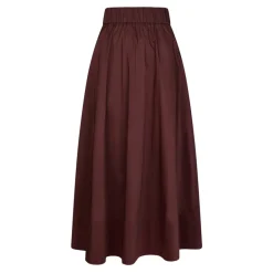 Nederdele^Neo Noir Burgundy Poplin Skjorte Rød