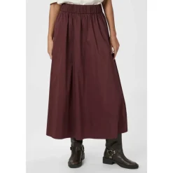 Nederdele^Neo Noir Burgundy Poplin Skjorte Rød