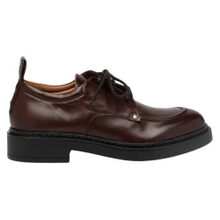 Snøresko<Elia Maurizi Burgundy Snøresko i læder Brun