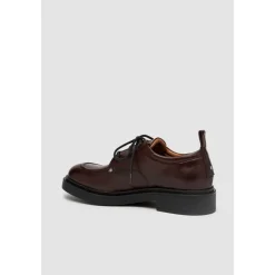 Snøresko<Elia Maurizi Burgundy Snøresko i læder Brun