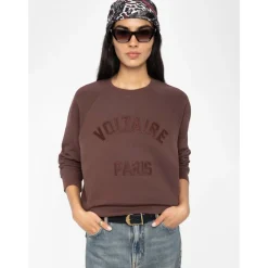 Sweatshirts|Striktrøjer & Sweatere<Zadig & Voltaire Burgundy Voltaire Paris Sweatshirt Rød