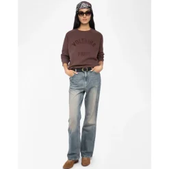 Sweatshirts|Striktrøjer & Sweatere<Zadig & Voltaire Burgundy Voltaire Paris Sweatshirt Rød
