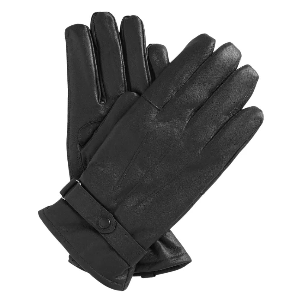 Handsker<Barbour Burnished Leather Thinsulate Gloves Sort