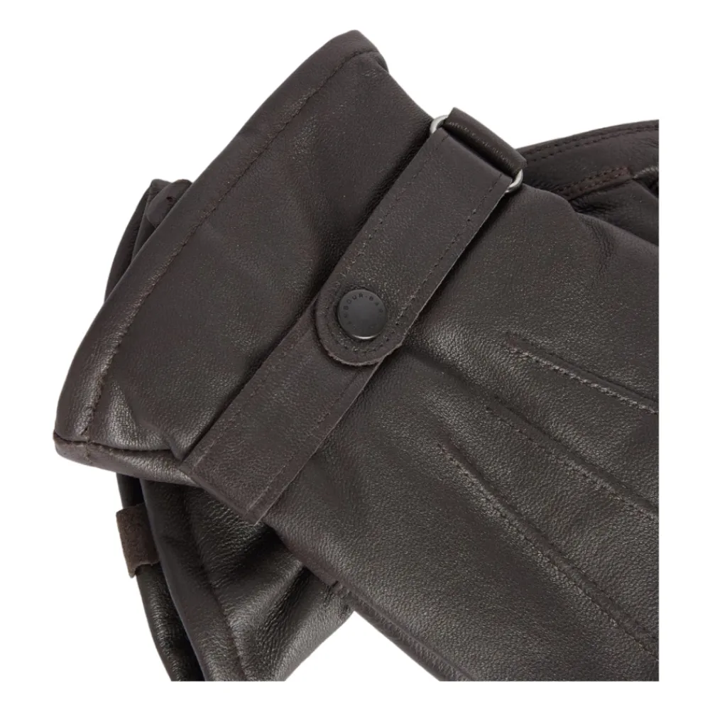 Handsker^Barbour Burnished Leather Thinsulate Handsker Brun