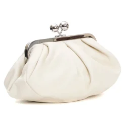 Clutch^Weekend Max Mara Butter Leather Small Pastry Bag Hvid