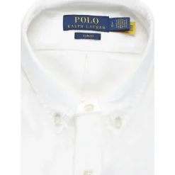 Skjorter<Ralph Lauren Button Down Collar Shirt Hvid