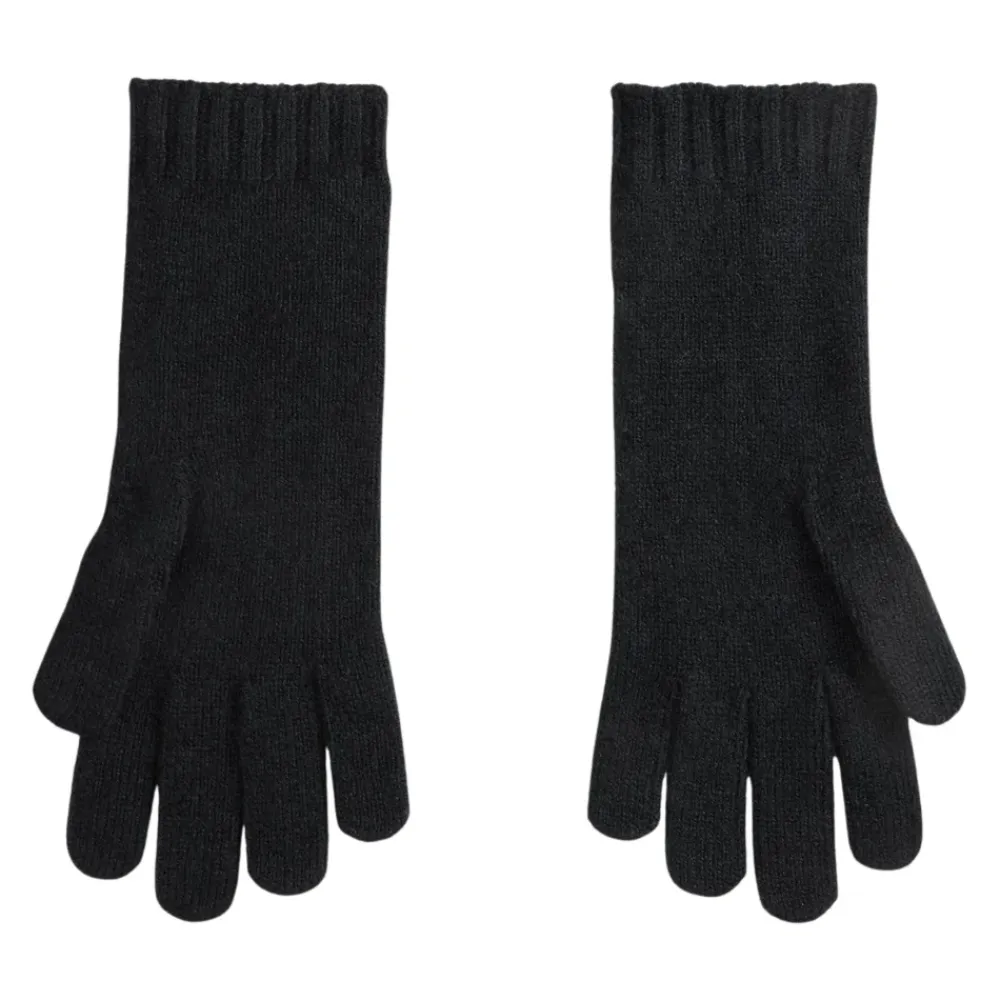Handsker^Ralph Lauren Cable Knit Full-Finger Gloves Sort
