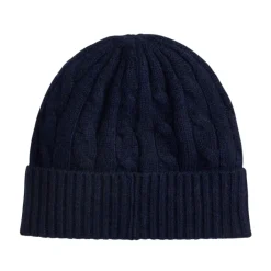 Huer & Kasketter^Ralph Lauren Cable Wool-Cashmere Beanie Blå