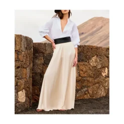 Nederdele^Mes Demoiselles Calista Maxi Skirt Beige