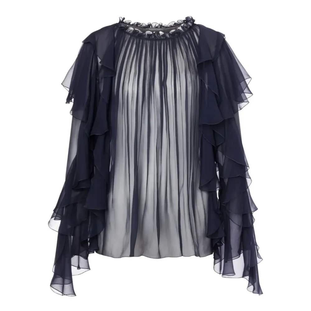 Bluser & Skjorter^Alberta Ferretti Camicia Blå
