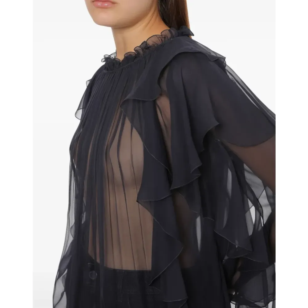 Bluser & Skjorter^Alberta Ferretti Camicia Blå