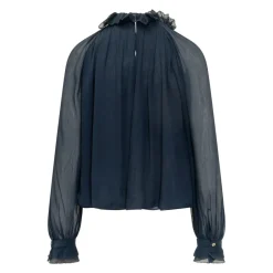 Bluser & Skjorter<Alberta Ferretti CAMICIA CREPONNE Blå