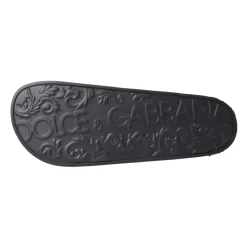 Sandaler<Dolce & Gabbana Camouflage Læder Slides Multifarvet