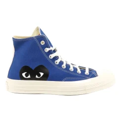 Hjemmesko^Comme des Garçons Canvas Sneakers med Lateralt Print Blå