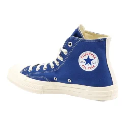 Hjemmesko^Comme des Garçons Canvas Sneakers med Lateralt Print Blå