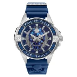 Ure^Philipp Plein Carbon Fiber Skull Ur Blå