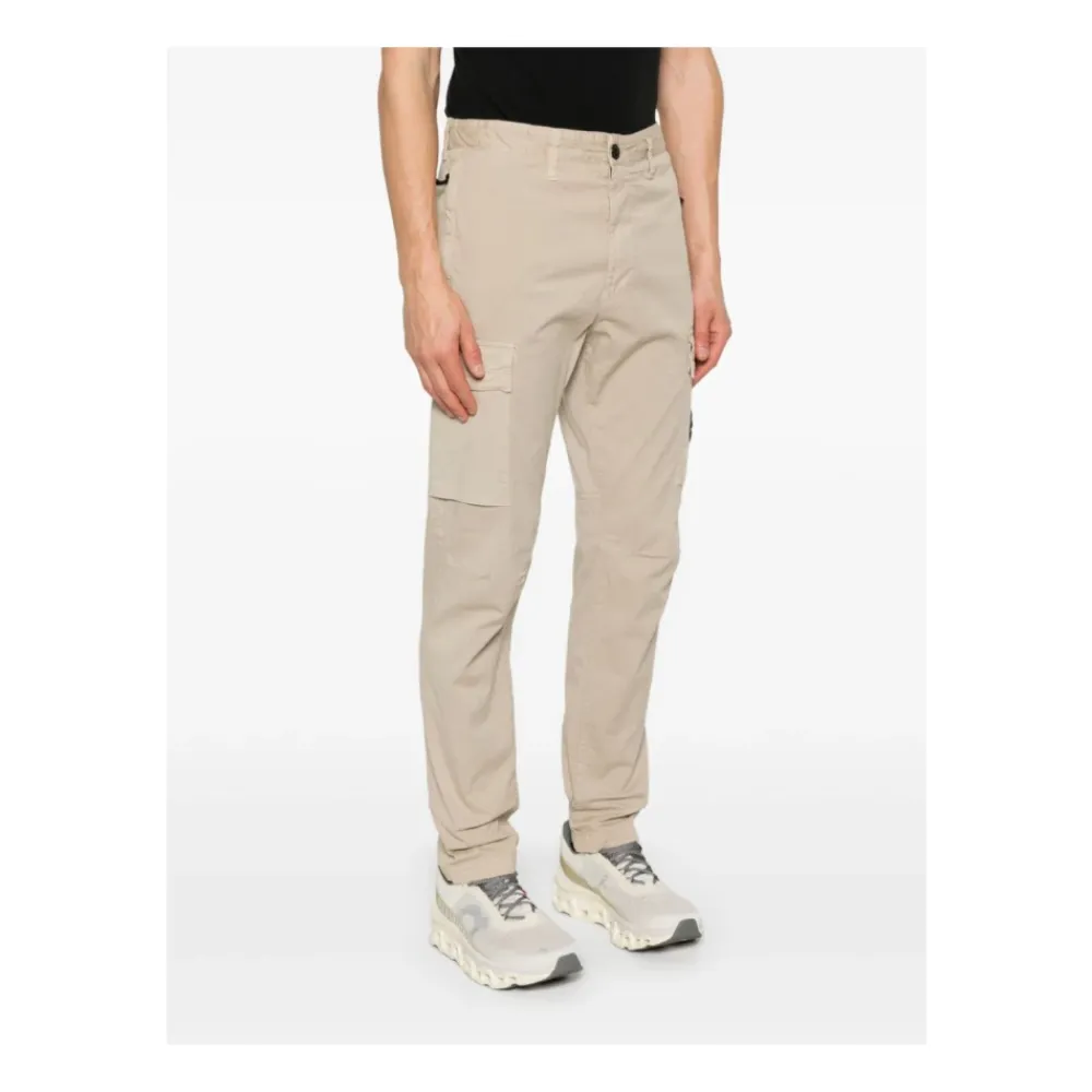 Bukser<Stone Island Cargo bukser i bomuld stretch Beige
