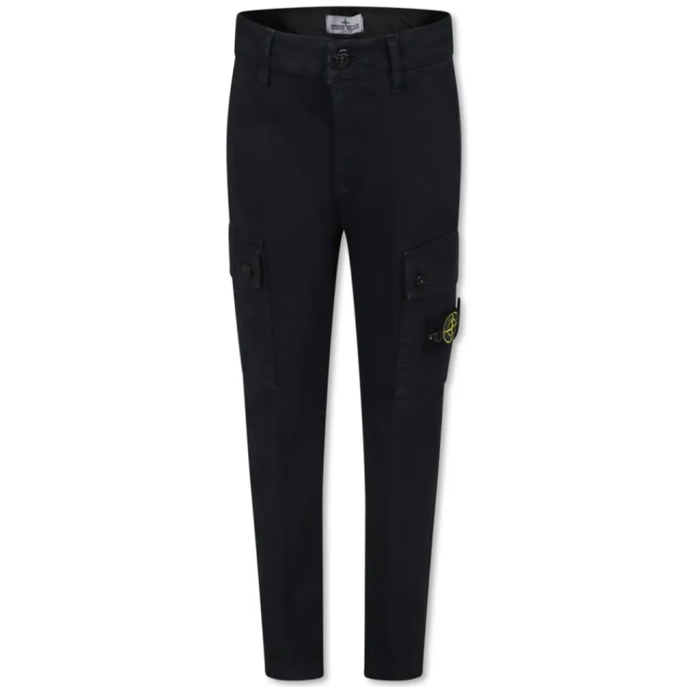 Underdele^Stone Island Cargo Skinny Bukser Blå