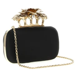 Clutch^Alexander McQueen Carnation Knuckle Clutch Sort