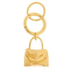 Tilbehør Til Tasker^Balenciaga Carousel Rodeo Nøglering Gul