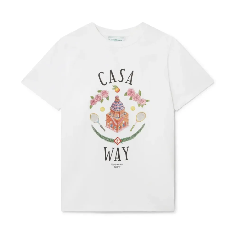 T-Shirts<Casablanca Casa Way T-shirt Hvid