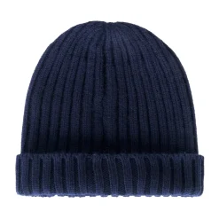 Huer, Kasketter & Hatte<Fedeli Cashmere Beanie Hue Blå