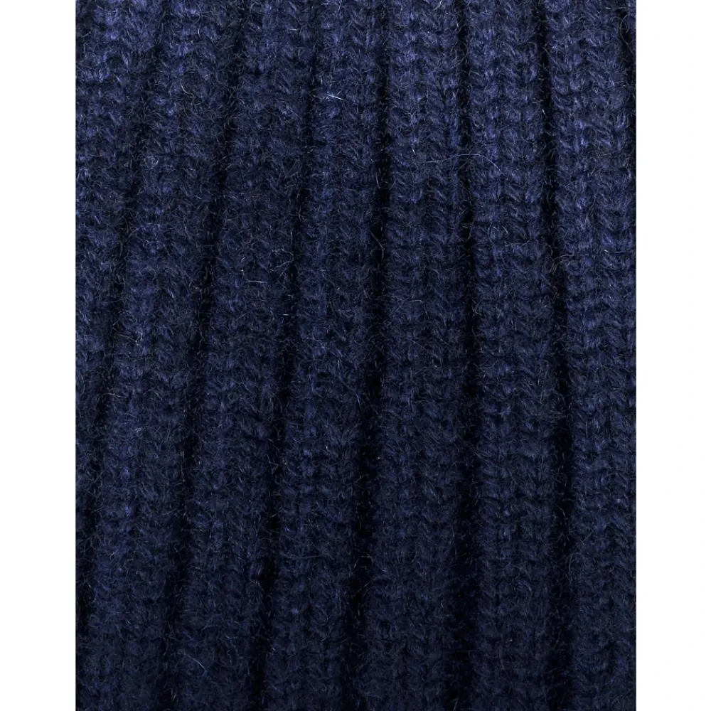 Huer, Kasketter & Hatte<Fedeli Cashmere Beanie Hue Blå