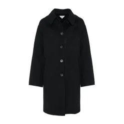 Frakker<Malo Cashmere Coat Sort