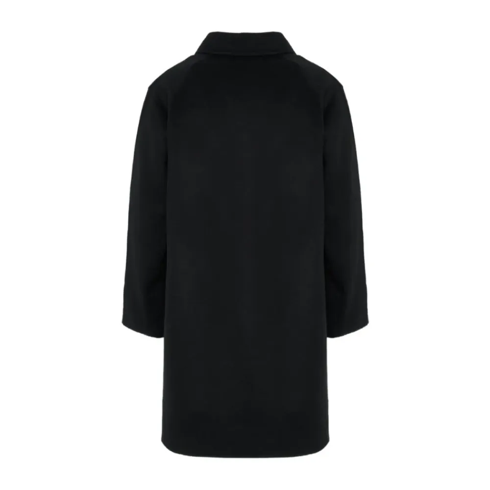 Frakker<Malo Cashmere Coat Sort