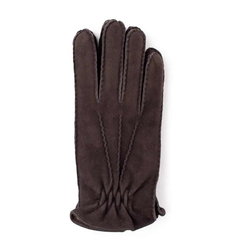 Handsker^Orciani Cashmere Foret Suede Handsker Brun