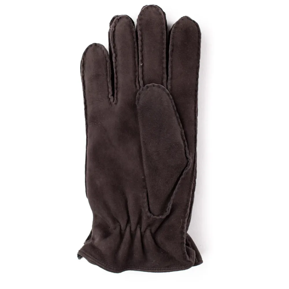 Handsker^Orciani Cashmere Foret Suede Handsker Brun