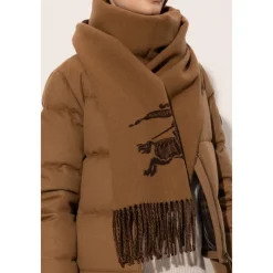 Halstørklæder Og Tørklæder^Burberry Cashmere Halstørklæde Med Frynser Brun