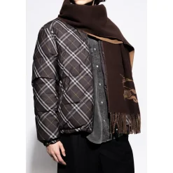 Halstørklæder Og Tørklæder^Burberry Cashmere Halstørklæde Med Frynser Brun