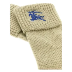 Handsker^Burberry Cashmere Ribbed Gloves Grøn