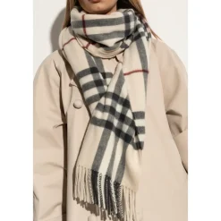 Tørklæder^Burberry Cashmere Scarf Beige