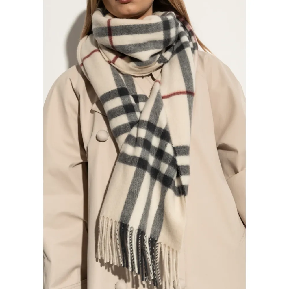 Tørklæder^Burberry Cashmere Scarf Beige