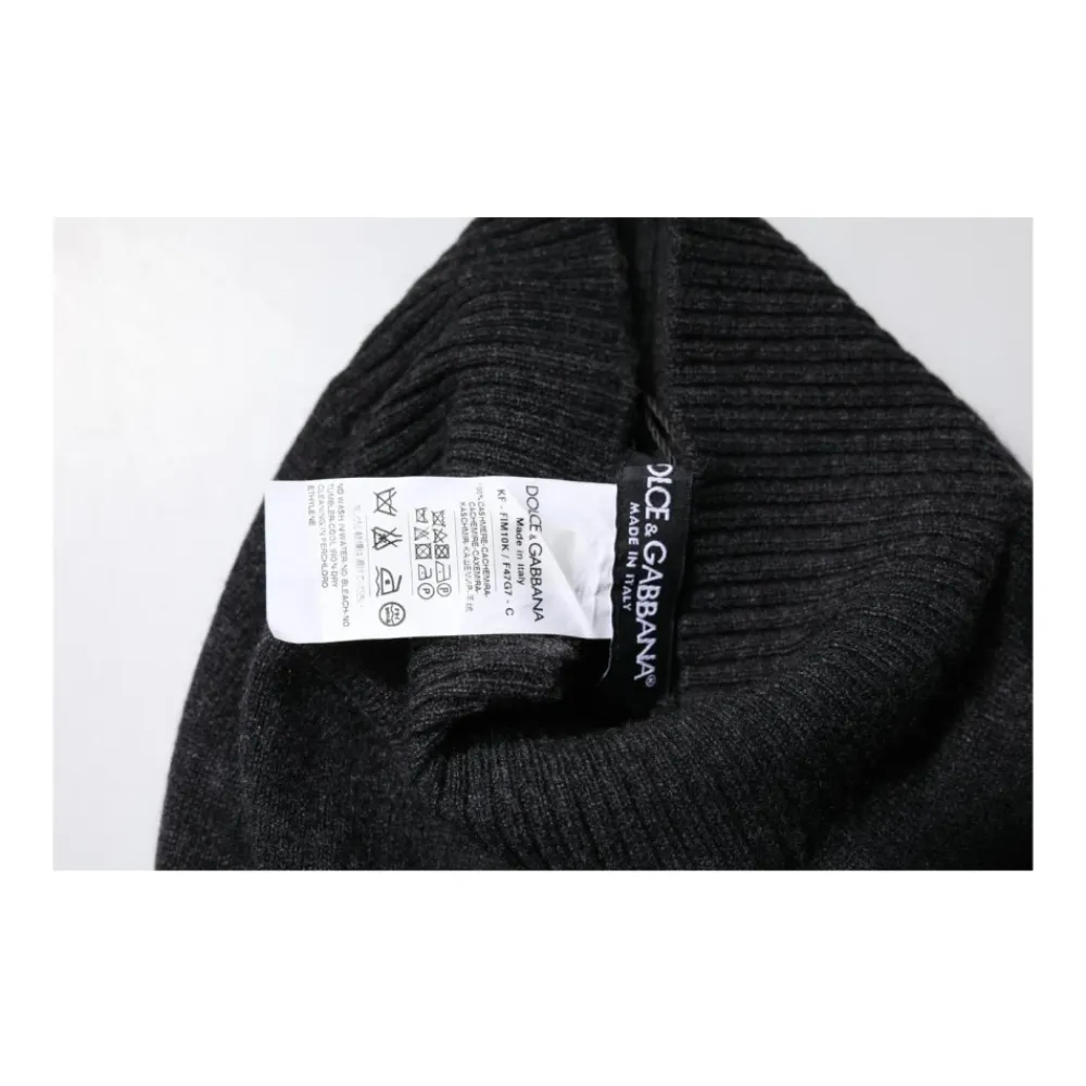 Halstørklæder Og Tørklæder^Dolce & Gabbana Cashmere Strikket Halsedisse Halstørklæde Sort