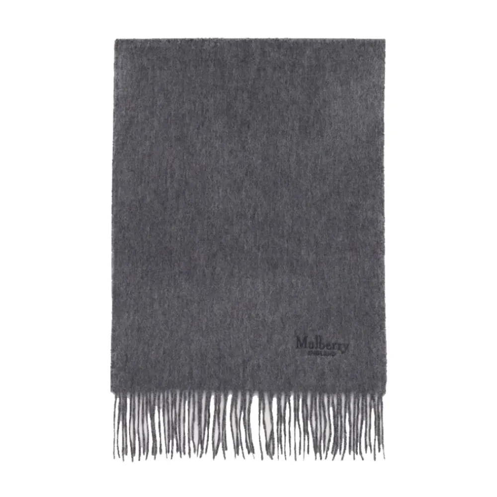 Halstørklæder Og Tørklæder^Mulberry Cashmere Tørklæde, Melange Grå