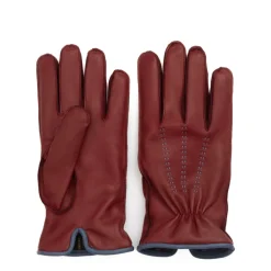 Handsker<Restelli Guanti Cashmere-foret Råhandske Rød