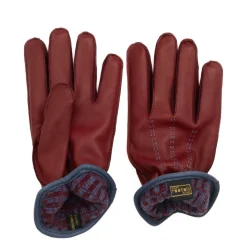 Handsker<Restelli Guanti Cashmere-foret Råhandske Rød