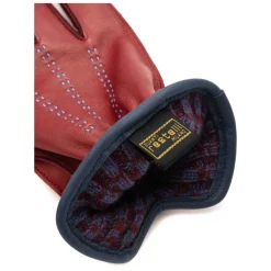 Handsker<Restelli Guanti Cashmere-foret Råhandske Rød