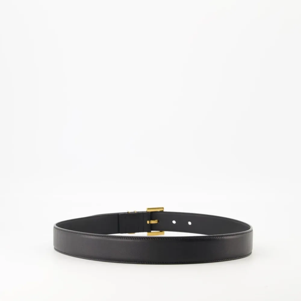 Bælter^Saint Laurent Cassandre Bælte Sort