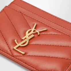 Punge & Kortholder<Saint Laurent Cassandre Card Case Orange